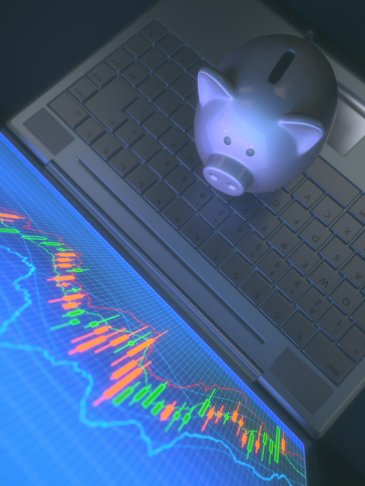 Robot Trading System And Piggy Bank